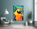 Macaw Bloom panel adding cheerful mood to a kids room