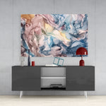 Abstract Depth Glass Wall Art.