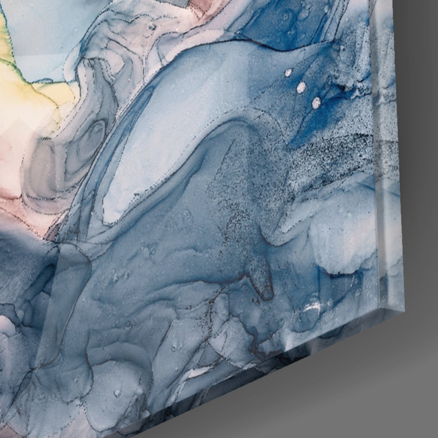 Abstract Depth Glass Wall Art.