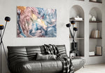 Pastel Cellular panel adding calm mood to a master bedroom