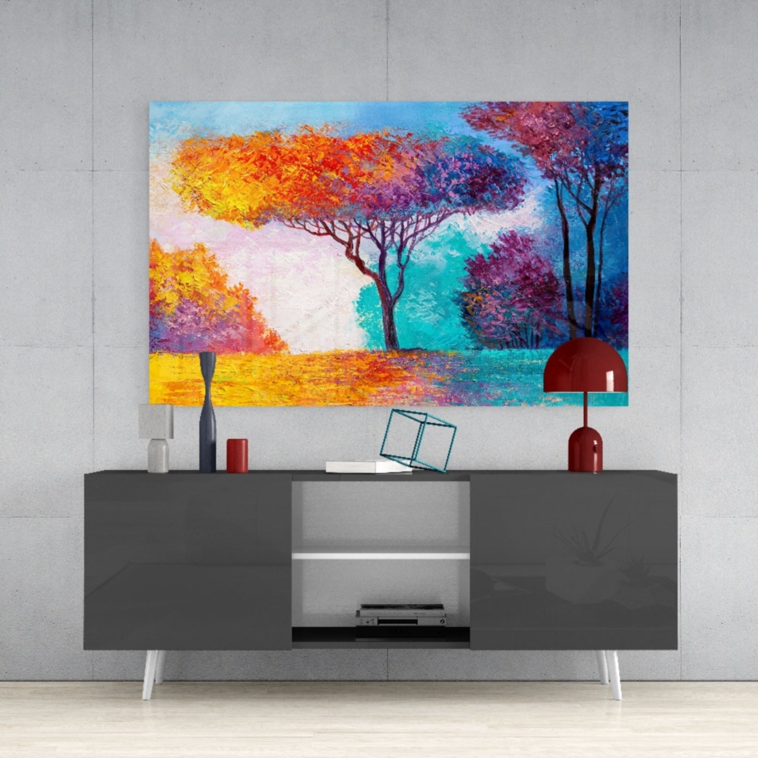 The Story of Autumn Glass Wall Art.