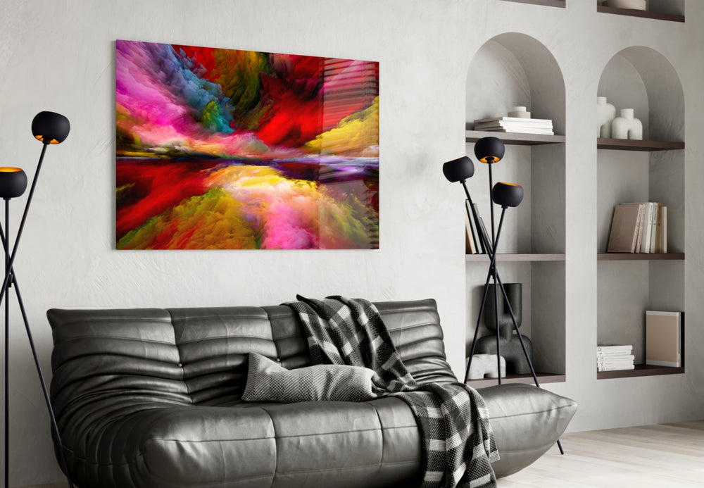 Dream Horizon panel adding editorial mood to a dining room