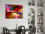Dream Horizon glass print enhancing a teen room with cinematic drama