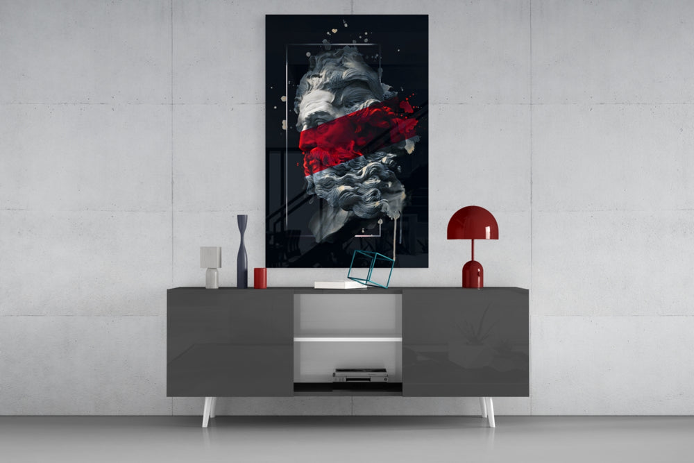 Poseidon Glass Wall Art.