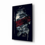 Mythic-modern panel bringing moody drama to a contemporary living space