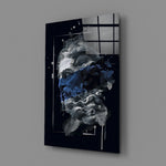 Cobalt Poseidon close-up showing blue streaks across marble face