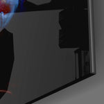 Cosmic Mind panel catching low light to reveal its tactile glow