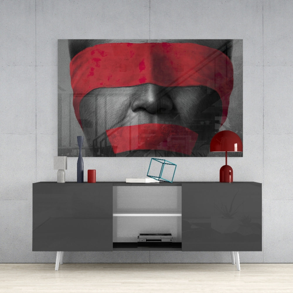 Silence Glass Wall Art.