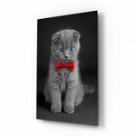Selective-portrait panel bringing charming drama to a contemporary living space