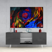 Oil Printing Glass Wall Art.