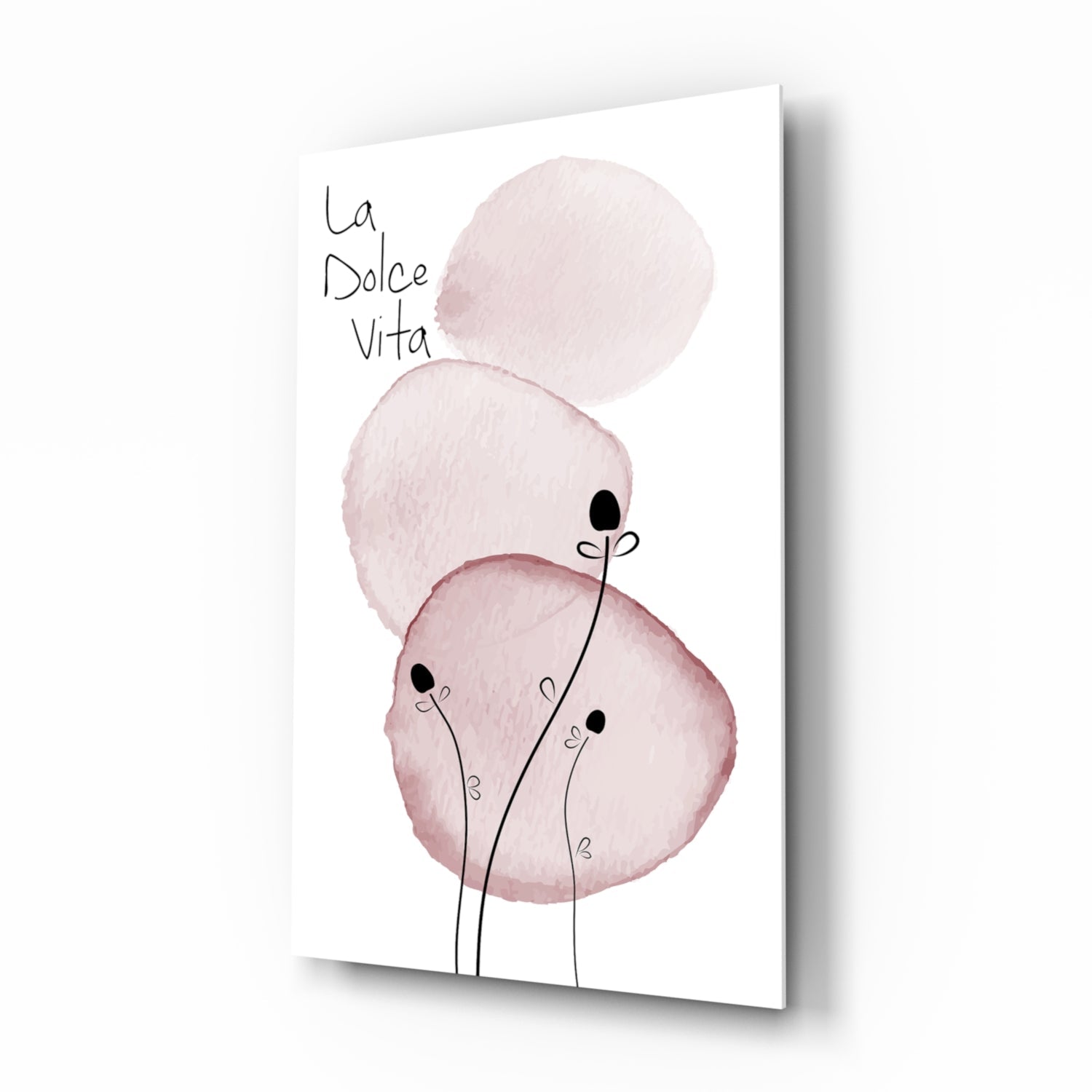 La Dolce Vita Glass Wall Art.