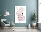 La Dolce Vita panel adding serene mood to a powder room