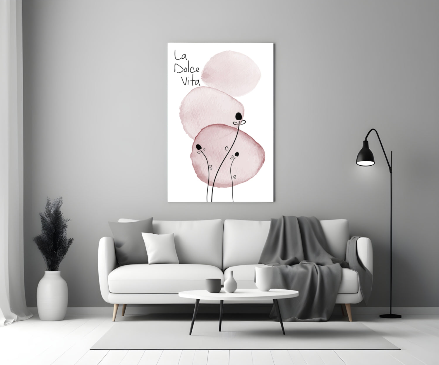 La Dolce Vita Glass Wall Art.