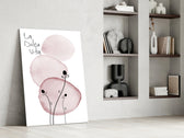 La Dolce Vita artwork anchoring a wall with minimalist romantic palette