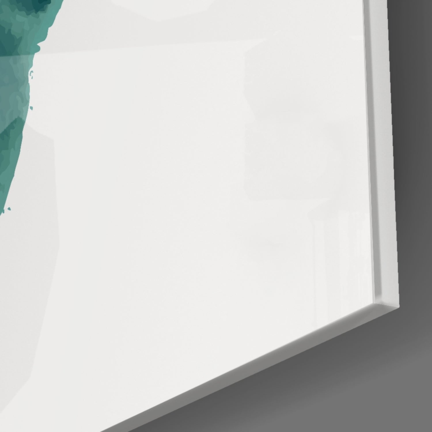 Abstract Shapes Glass Wall Art.