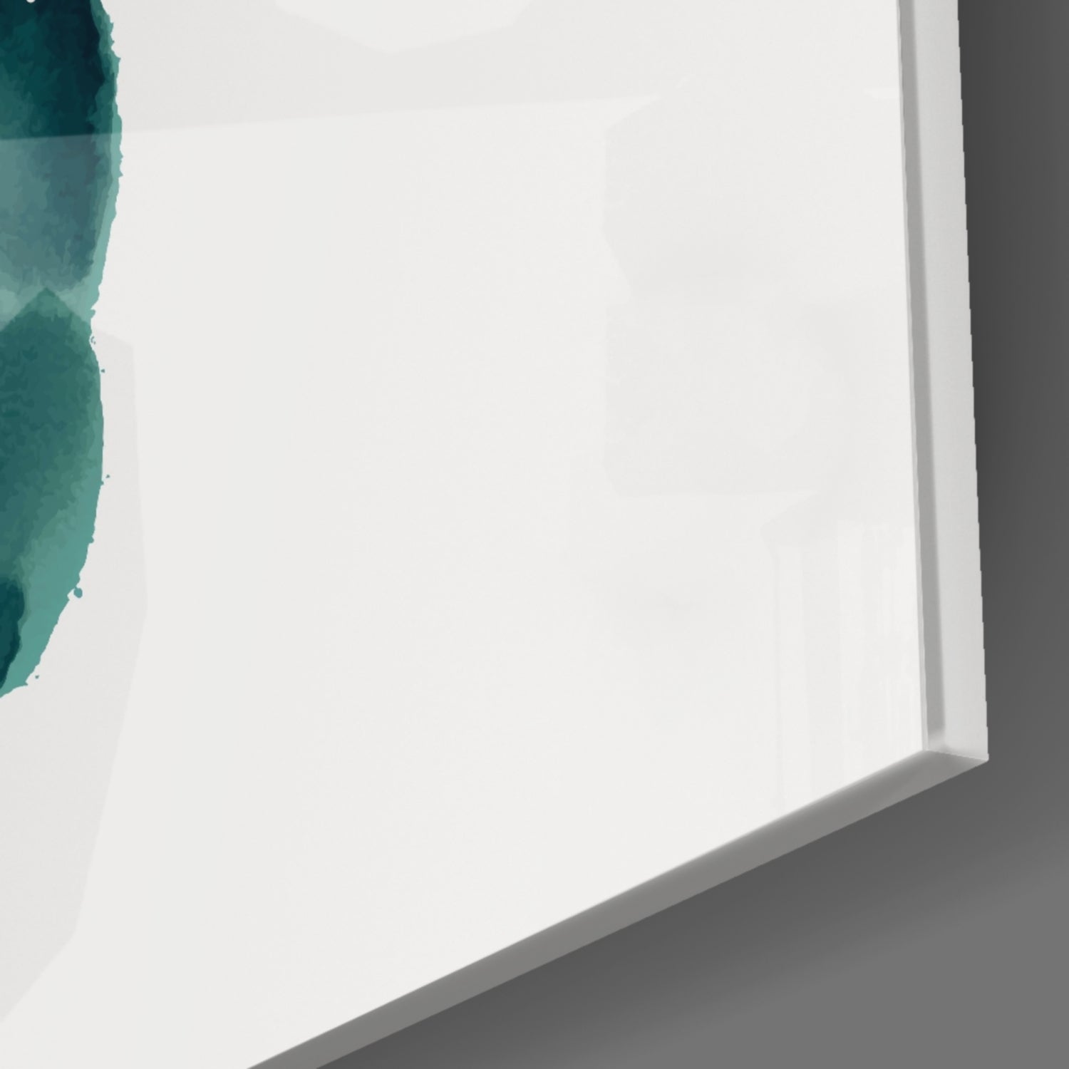 Abstract Shapes Glass Wall Art.