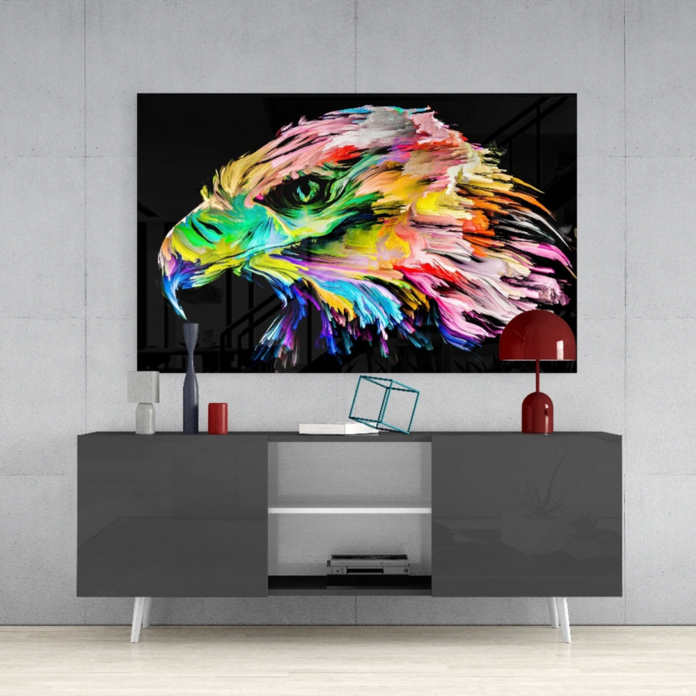 Falcon Glass Wall Art.