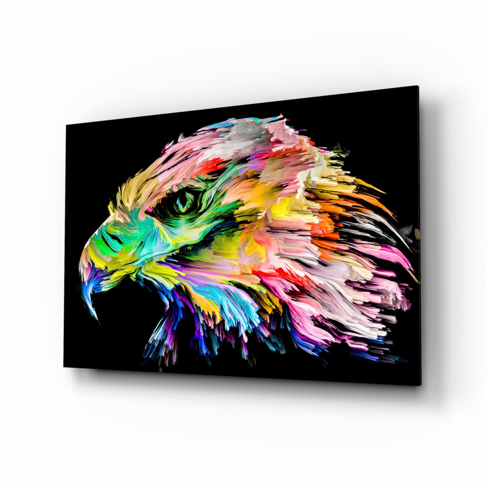 Expressionist-raptor panel bringing bold drama to a contemporary living space