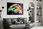 Vivid Eagle panel adding editorial mood to a living room