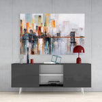 Ghost TownGlass Wall Art.