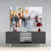 Ghost TownGlass Wall Art.