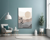 Nordic Hills panel adding calm mood to a living room