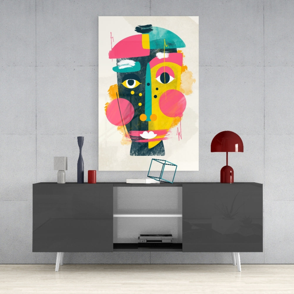 Illustration Glass Wall Art.