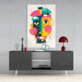 Illustration Glass Wall Art.