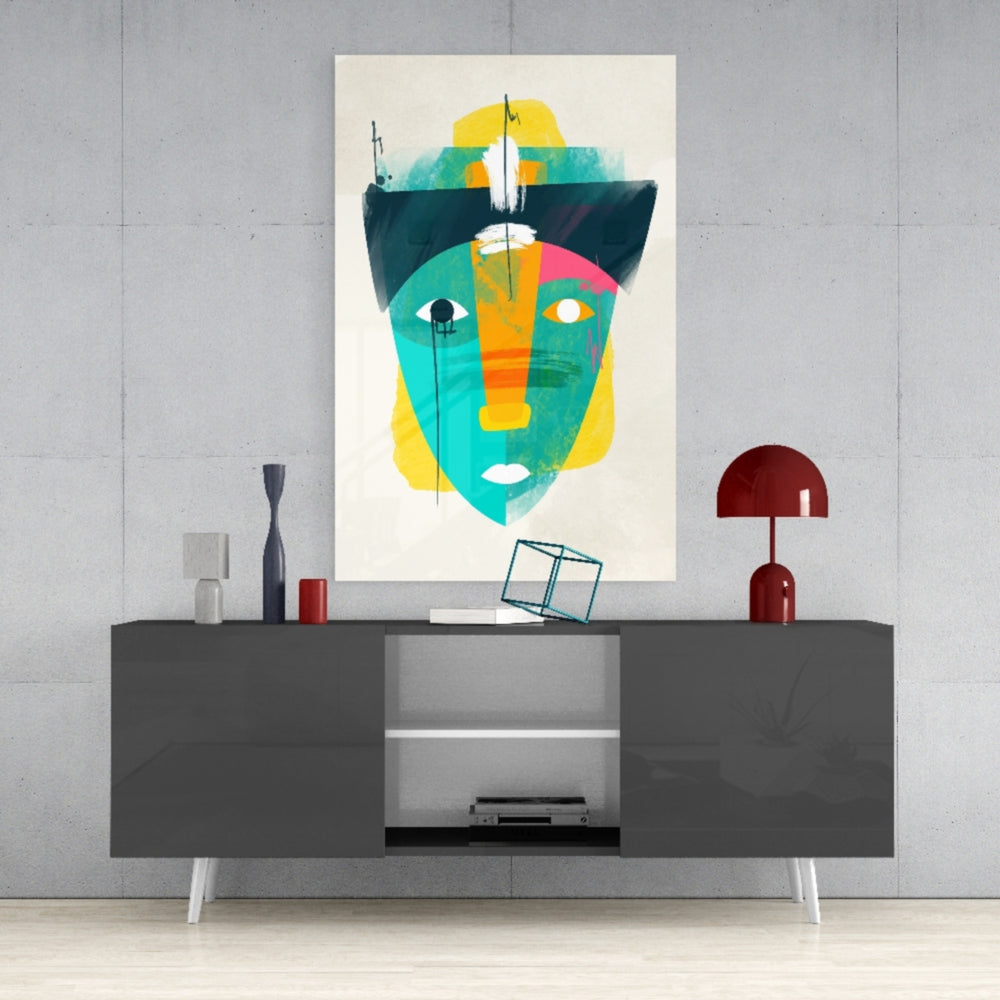 Illustration Glass Wall Art.
