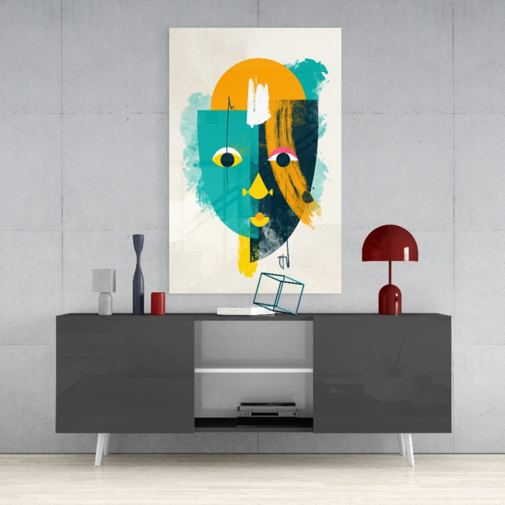 Illustration Glass Wall Art.