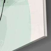 Sage Leaves panel catching window light to reveal its tactile outline