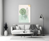 Abstract Shapes Glass Wall Art