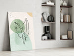 Sage Leaves artwork anchoring a wall with scandi botanical palette