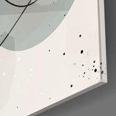 Line Portrait panel catching window light to reveal its tactile flow