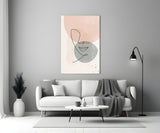 Abstract Shapes Glass Wall Art