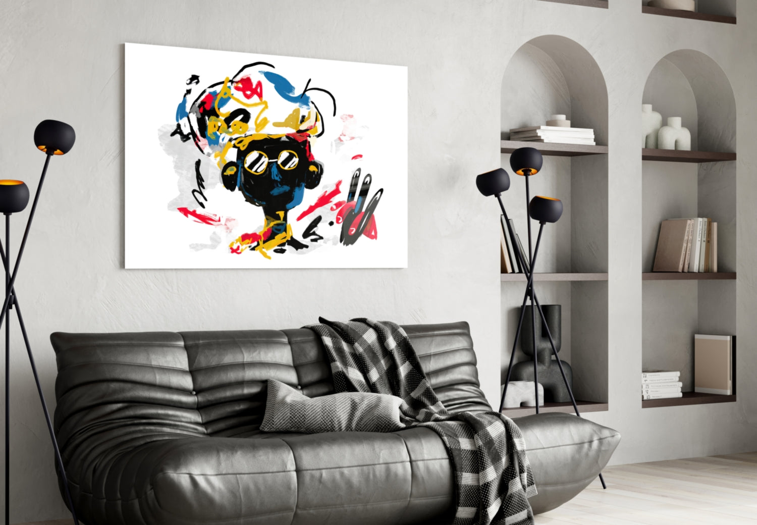 Thoughts Glass Wall Art.