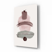 Wabi-sabi panel bringing calm drama to a contemporary living space