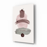 Abstract Shapes Glass Wall Art