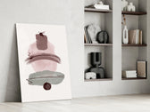 Wabi Mauve artwork anchoring a wall with wabi-sabi soft palette