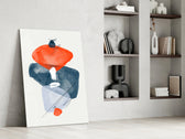 Orange Wabi panel catching window light to reveal its tactile line