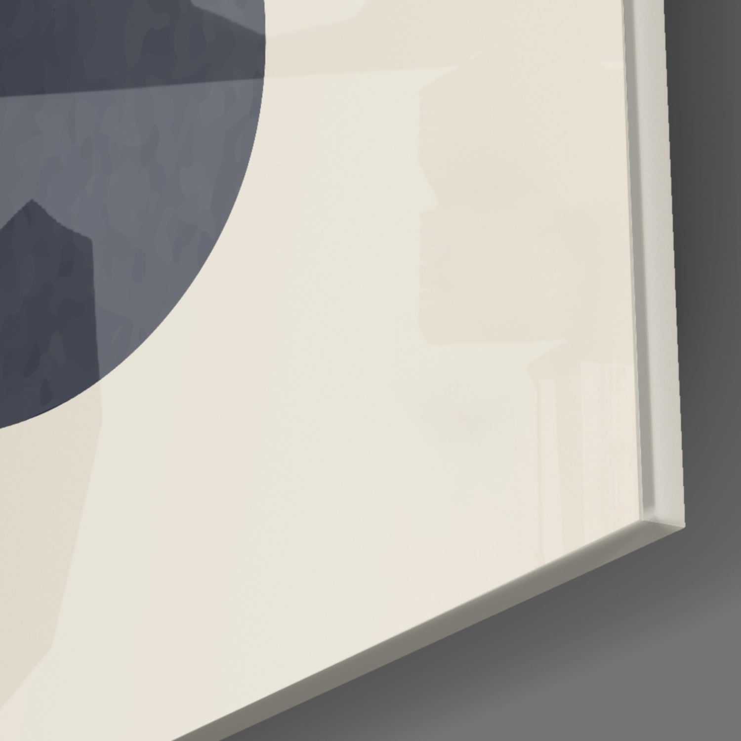 Abstract Shapes Glass Wall Art.