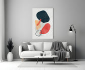 Wabi Crimson panel adding editorial mood to an office