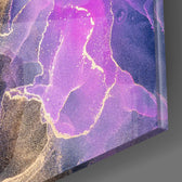 Abstract Depth Glass Wall Art.