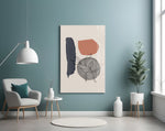 Leaf Circle panel adding calm mood to a bedroom