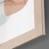 Couple Line panel catching window light to reveal its tactile flow