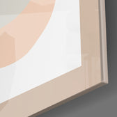 Seated Line panel catching window light to reveal its tactile flow