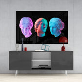 Statues Glass Wall Art.