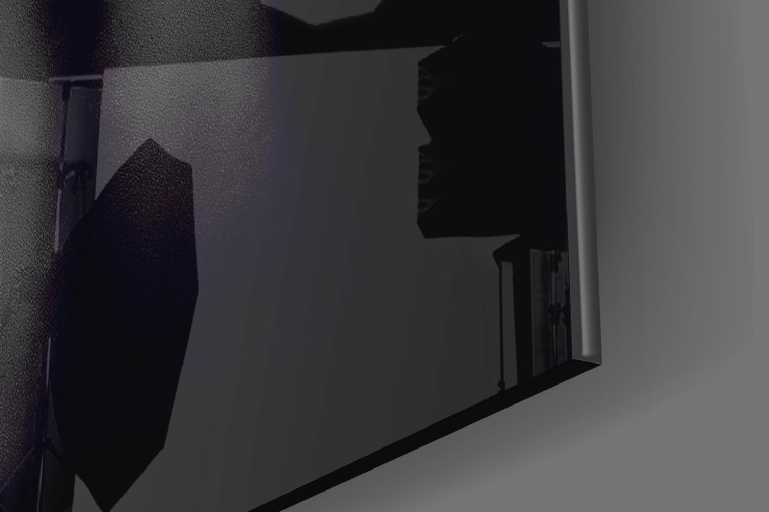 Silver Woman Glass Wall Art.