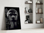 Silver Crown artwork anchoring a wall with moody luxe palette