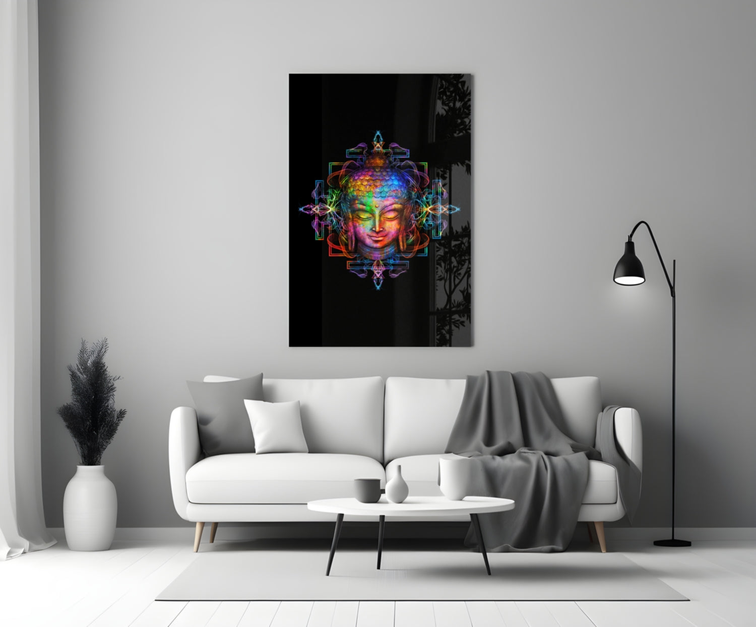 Buddha Glass Wall Art.
